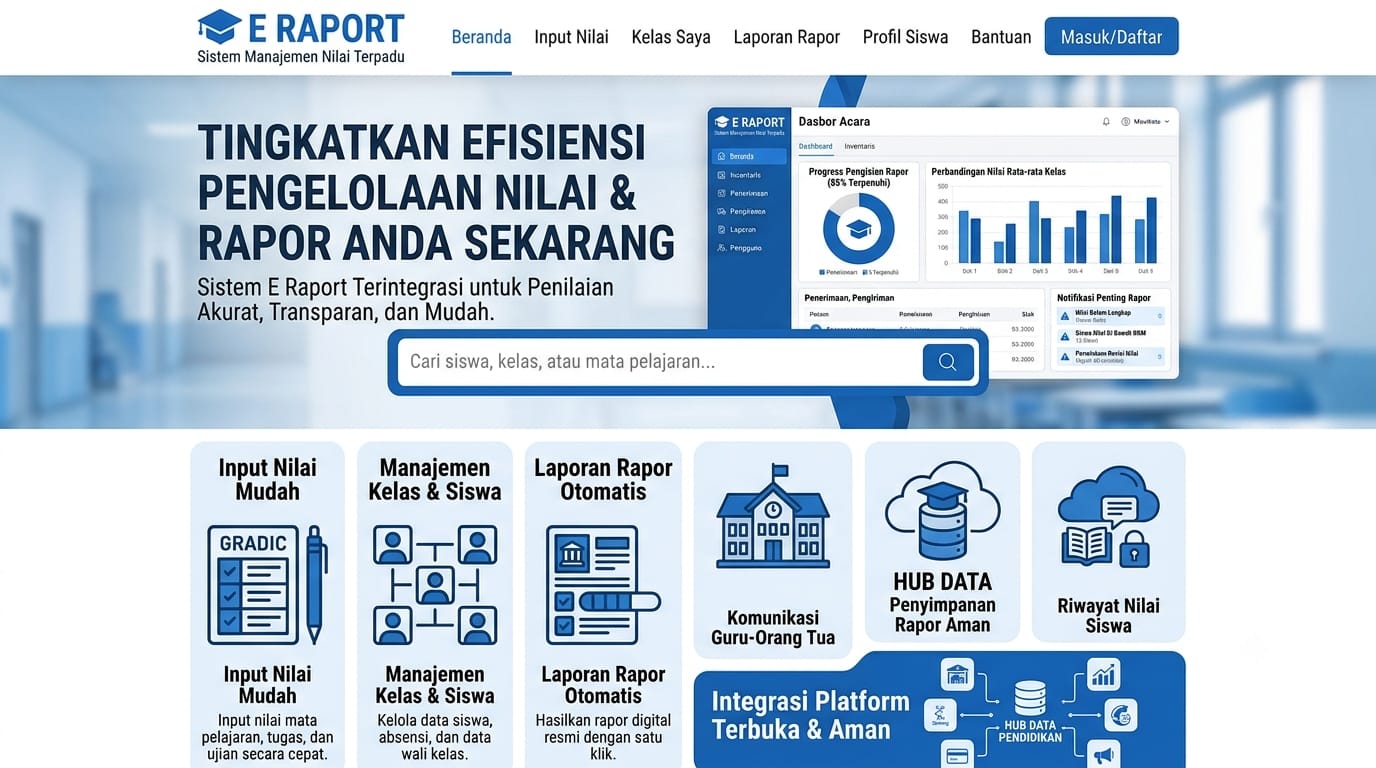 E-Raport: Sistem Informasi Pengelolaan Nilai Siswa