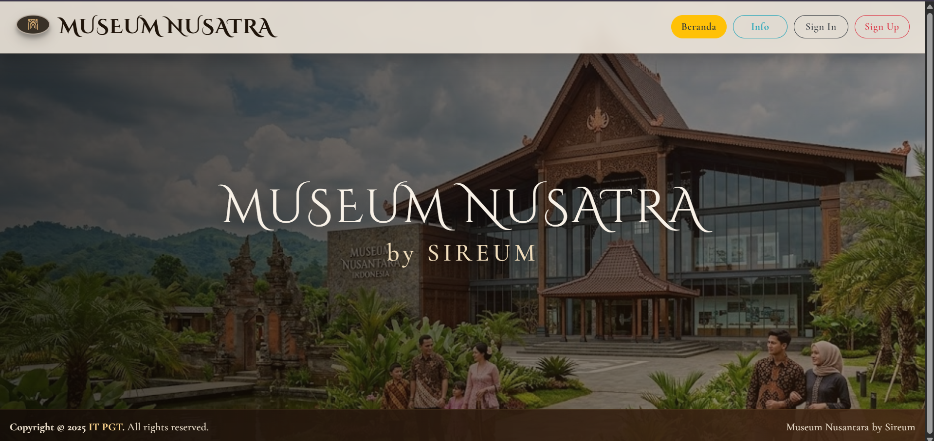 Sireum Nusantara: Sistem Reservasi Museum Berbasis Web